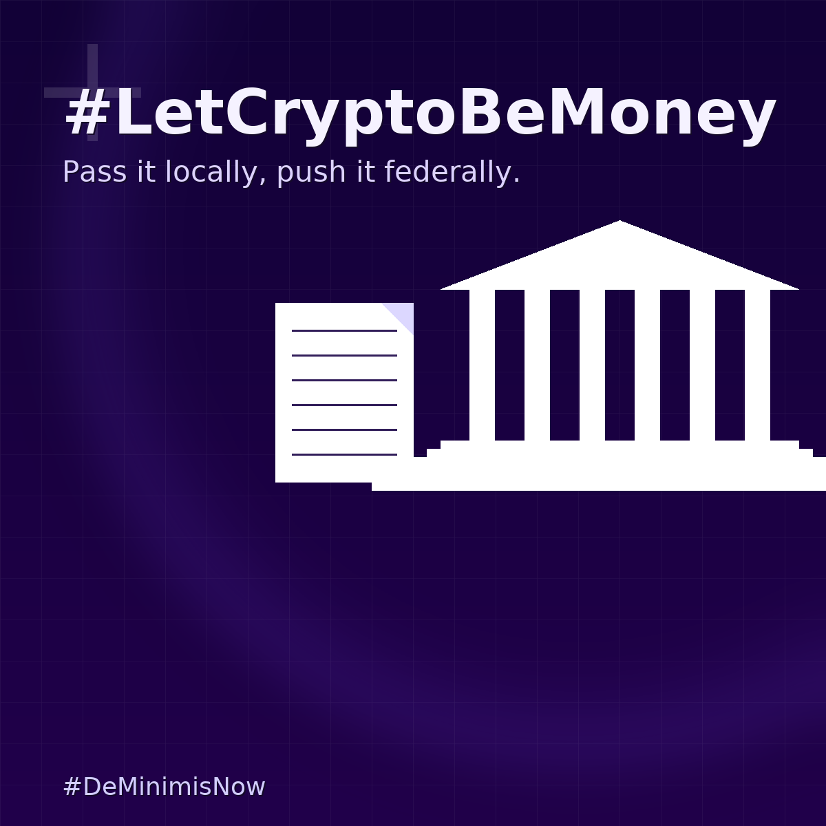 Let Crypto Be Money — A De Minimis Fix to Unlock Everyday Spending